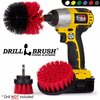 Drill Brush Power Scrubber By Useful Products 5 in W 5 in L Brush, Red Red-Orig-Red-2-4-Lim-Short